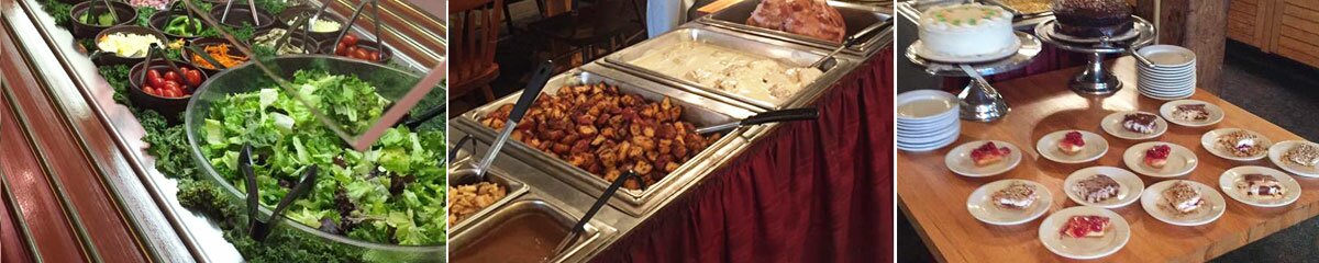 Salad Bar, Buffet, Desserts